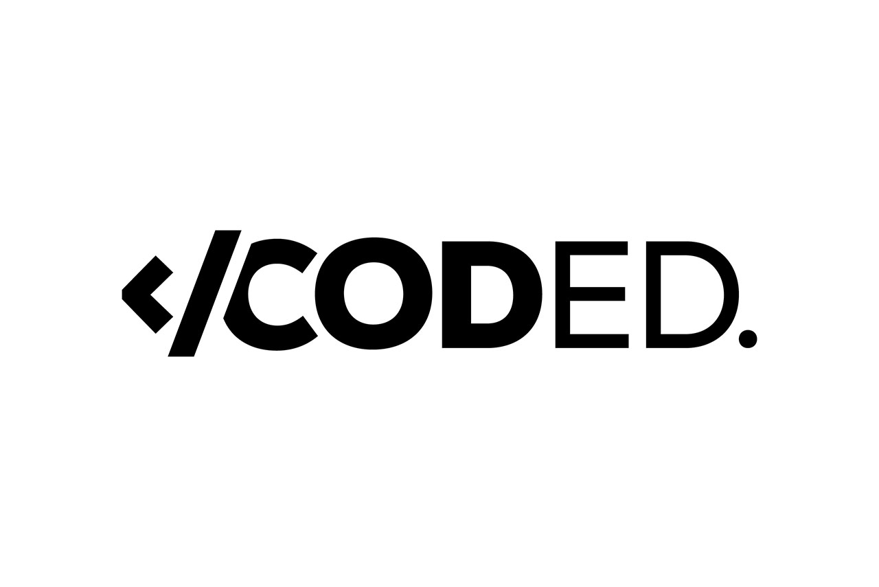 Coded. Logo Black