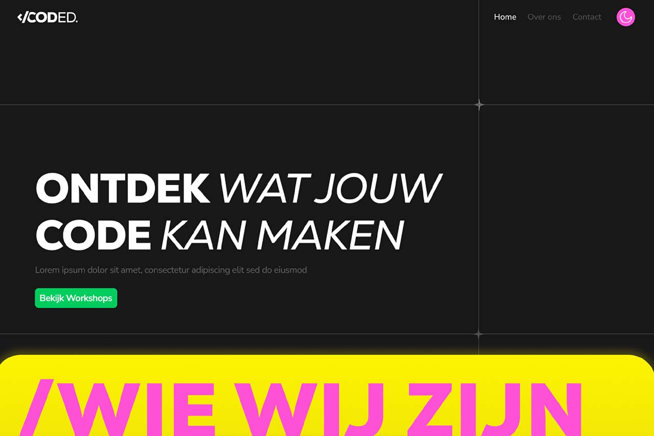 Coded. Homepage
