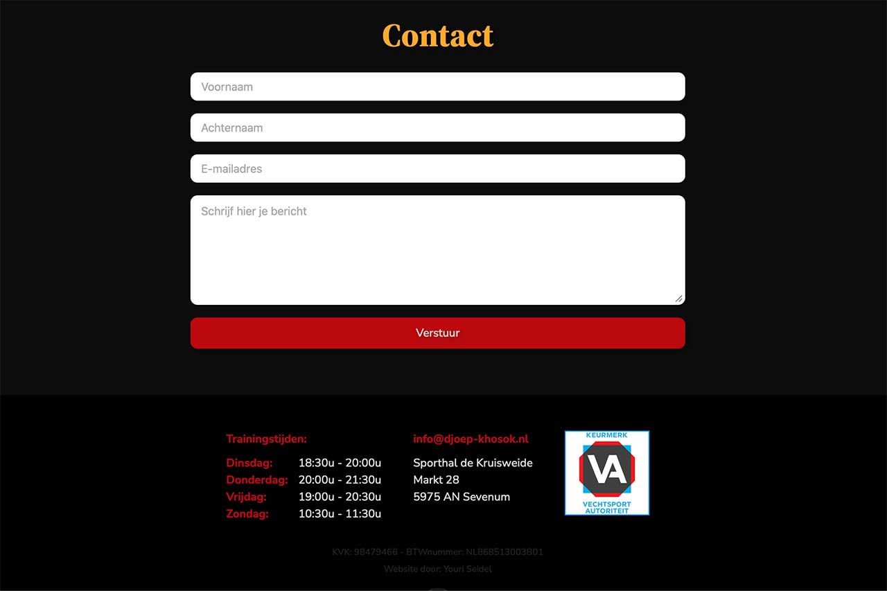 Djoep Khosok Footer Screenshot